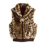 Toby N.Y.C. Girl's 4-16 Ombre Sparkle Leopard Vest