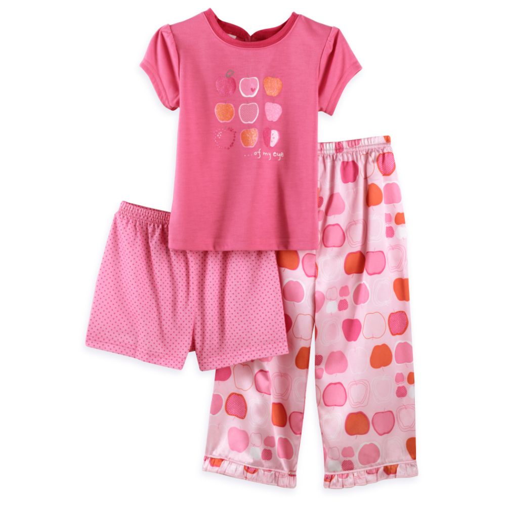 Carter Toddler Shoes on Carter S Toddler Girl S Short Sleeve 3 Piece Pajamas  Long   Short