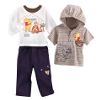 Infant Longsleeve Jersey Hoddie with Tee & Twill Pant