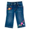 Toddler Girl's Embroidered Denim Jeans