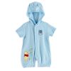 Newborn Boy Pooh Hooded Romper