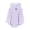 Girl's Sleeveless Sunsuit, Flower Applique