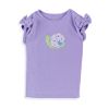 Short Sleeve Tee with Eyelet Trim