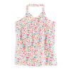 White Print Knit Halter
