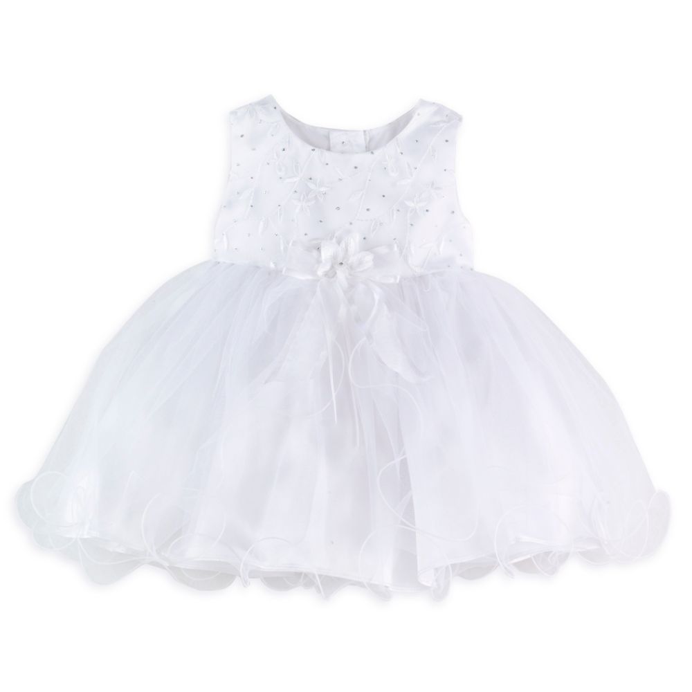 White Girls on Stars   Muneca Infant Girl White Dress With Silver Glitter   Mysears