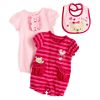 Newborn Romper 2-Pack with Bib