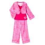 Personal Identity Girl's 4-6X 3-Piece Animal Print Pajama Set