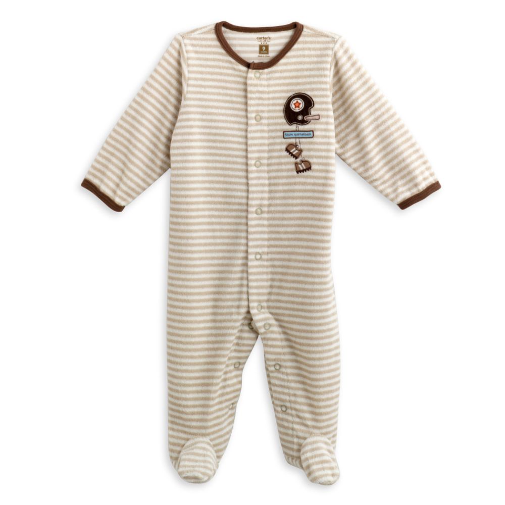 Carter's Newborn Terry Sleep & Play, "Future Quarterback"