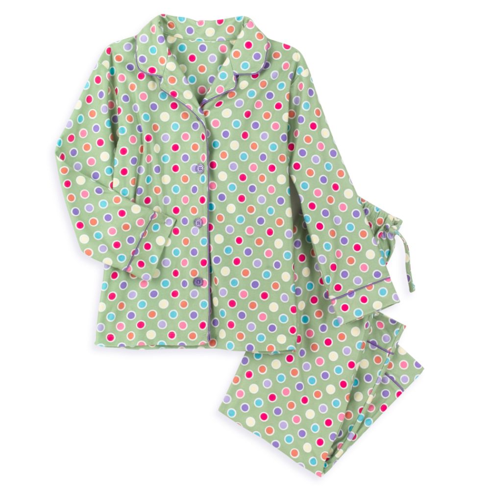 Personal Identity Girl's Plaid Coat Pajamas