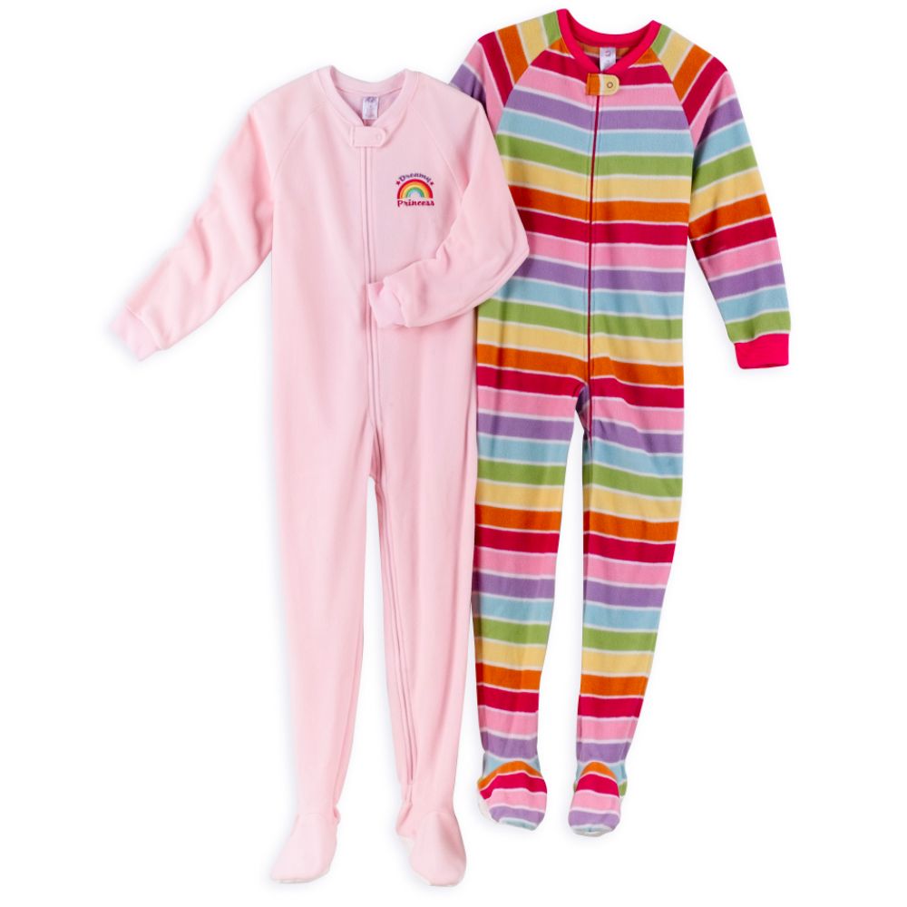 Planet ZZZ Toddler Girl's Striped Blanket Sleeper