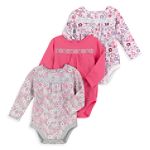 Toughskins Infant Girl's Long Sleeve, Lace Trim Babydoll