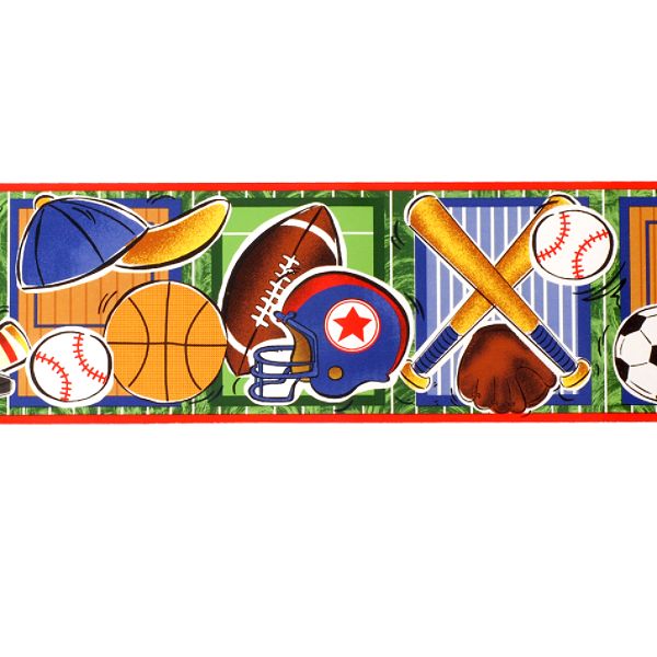 Borders Unlimited Inc Sports Fun Wall Border
