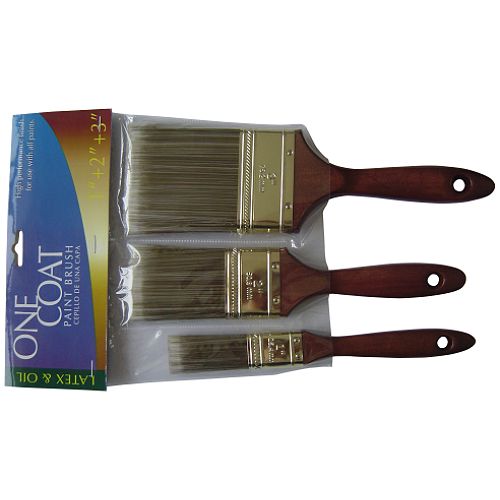 3 Pack - Better One Coat Paint Brushes  1  2 and 3 in. - 14311 Best Price