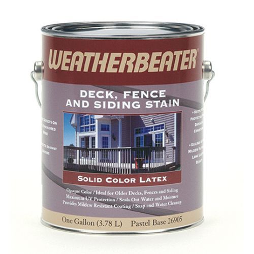 Weatherbeater Deck  Fence and Siding Stain  Solid Pastel Base - 1 Gal. - 26905 Best Price