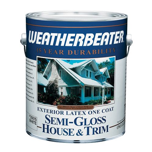 Weatherbeater 15 Year Latex Exterior Semi-Gloss Paint  1 Gal. - 35015 Best Price