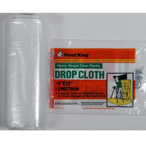 Frost King Heavy Weight Plastic Drop Cloth  9 x 12 ft. - Clear - 44621 Best Price