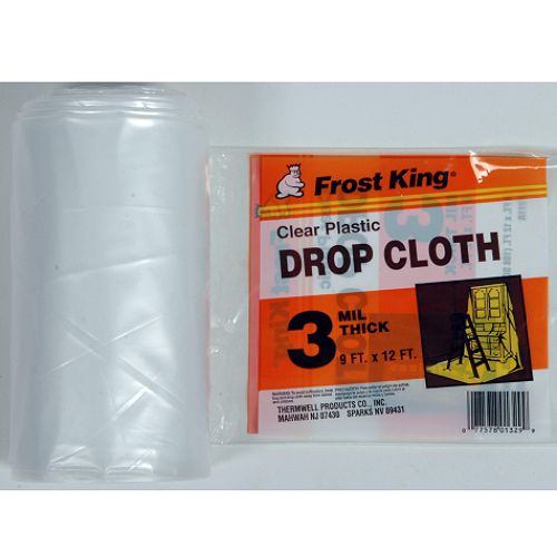 Frost King Extra Heavy Weight Plastic Drop Cloth  9 x 12 ft. - Clear - 44733 Best Price