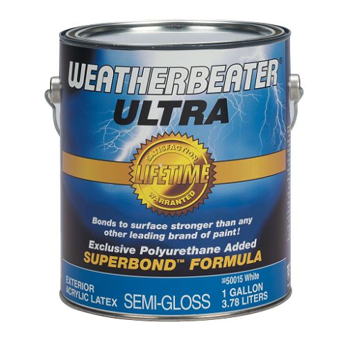Weatherbeater Ultra Latex Exterior Semi-Gloss Paint  1 Gal. - 50015 Best Price