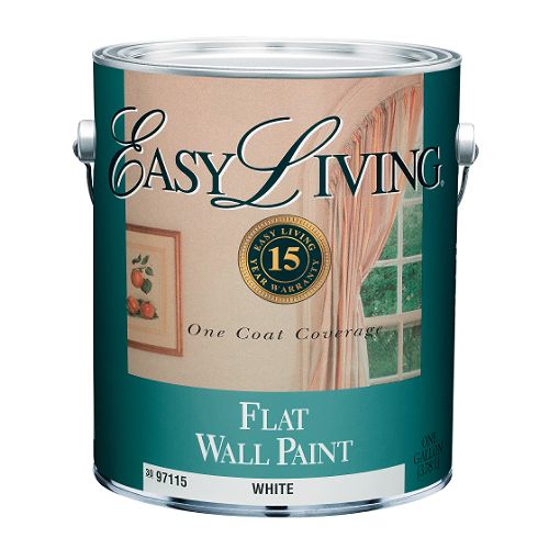 Easy Living 15 Year Latex Flat Wall Paint  1 Gal. - 97115 Best Price