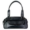 Hampton Satchel with Croc Trim Handbag