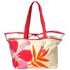 Canvas Hibiscus Beach Tote Handbag