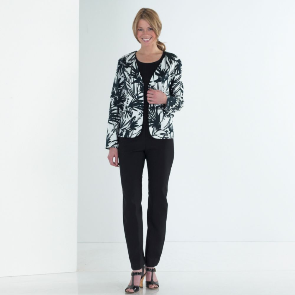 Kari 3 Piece Sateen Pant Set with Sweater Shell