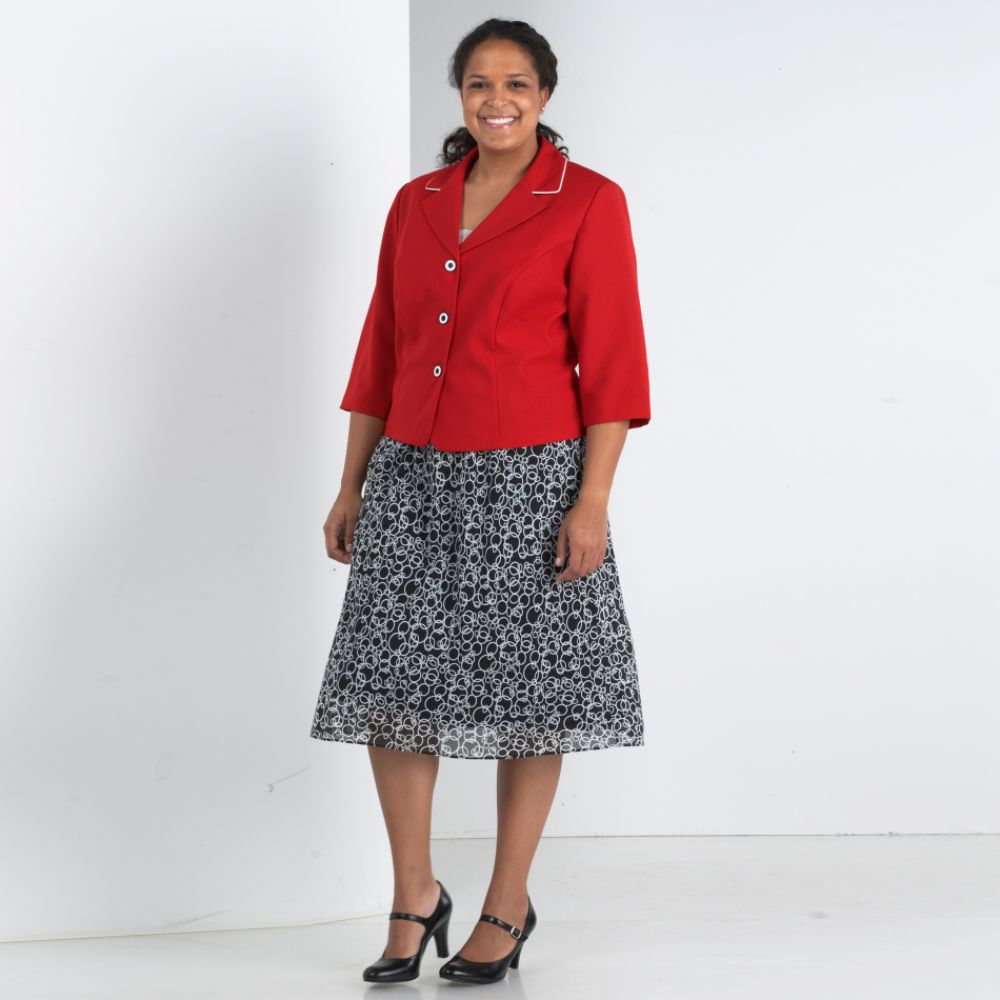 Just In Thyme Women's Plus 2 Piece Skirt Set