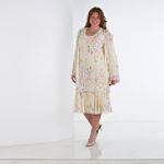 JBS Women's 26W to 34W 2 Piece Jacket Dress with Tiers