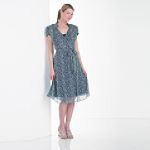JBS 1 Piece Short Sleeve Wrap Shirt Dress