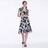 Petite 1 Piece Short Sleeve Wrap Shirtdress