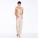 Kathy Roberts Satin Stripe Pant Set
