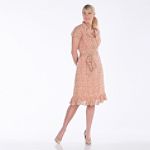 JBS 1 Piece Short Sleeve Tie Front Shirtdress