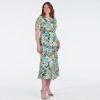 Women's Plus 2 Piece Tropical Skirt Set
