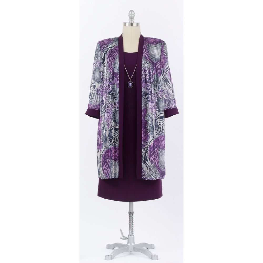 Women Clothing on Kathy Roberts Women S Plus Satin Stripes Jacket Dress Reviews