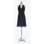 Betsy & Adam Ombre Illusion Halter Dress