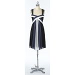 La Belle Black Grey Colorblock Dress