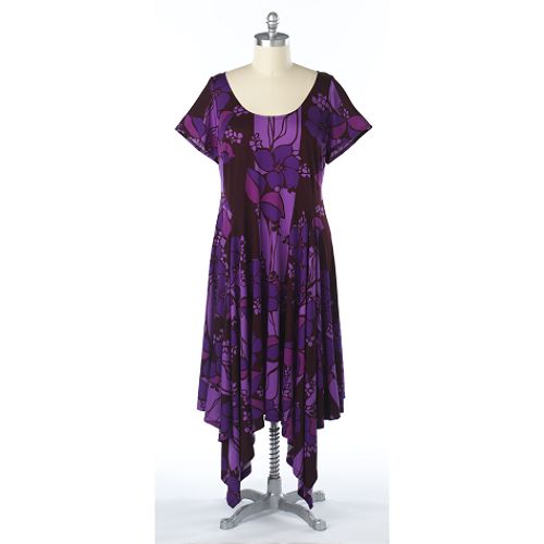Robbie Bee Women's Plus Purple Maxi Dress