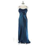 DJ Jazz Drape Front Long Dress With Tie Back