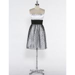 DJ Jazz Rouched Strapless Party Dress