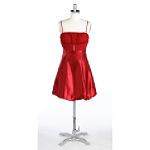 DJ Jazz Satin Bubble Shirred Top Beaded Inset