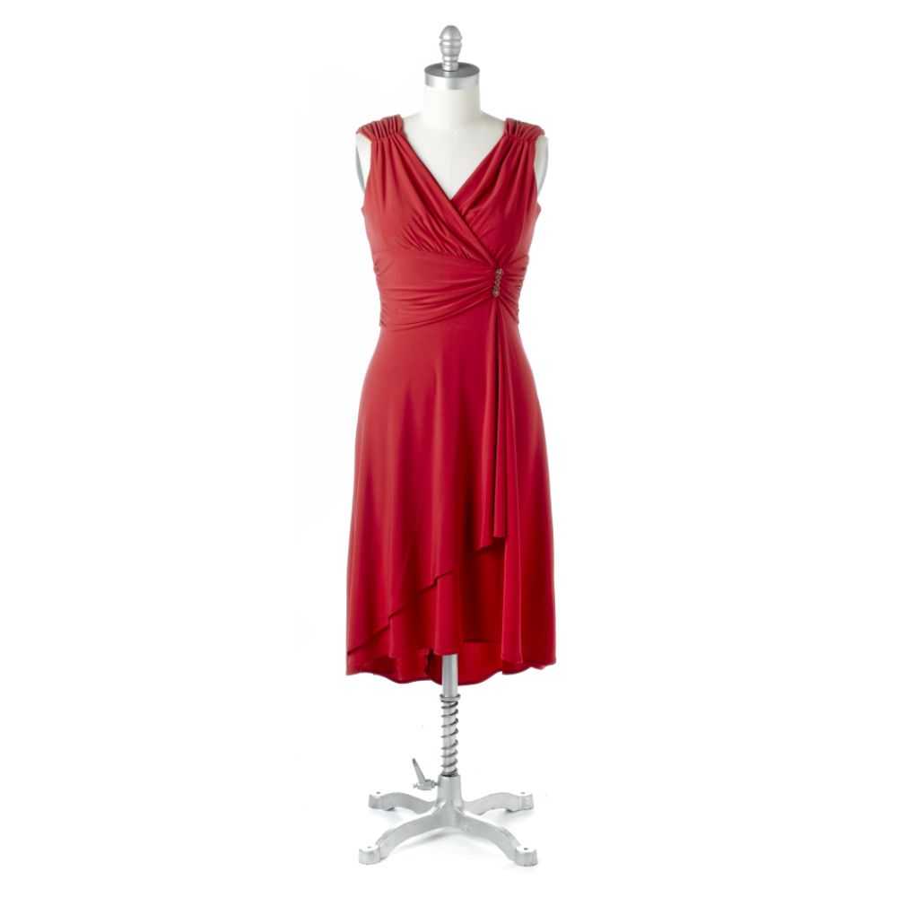 Scarlett Rouched Middle Side Wrap Ruffle Front - now $39.99