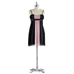 City Triangles Rouched Bodice Colorblock Beaded Inset