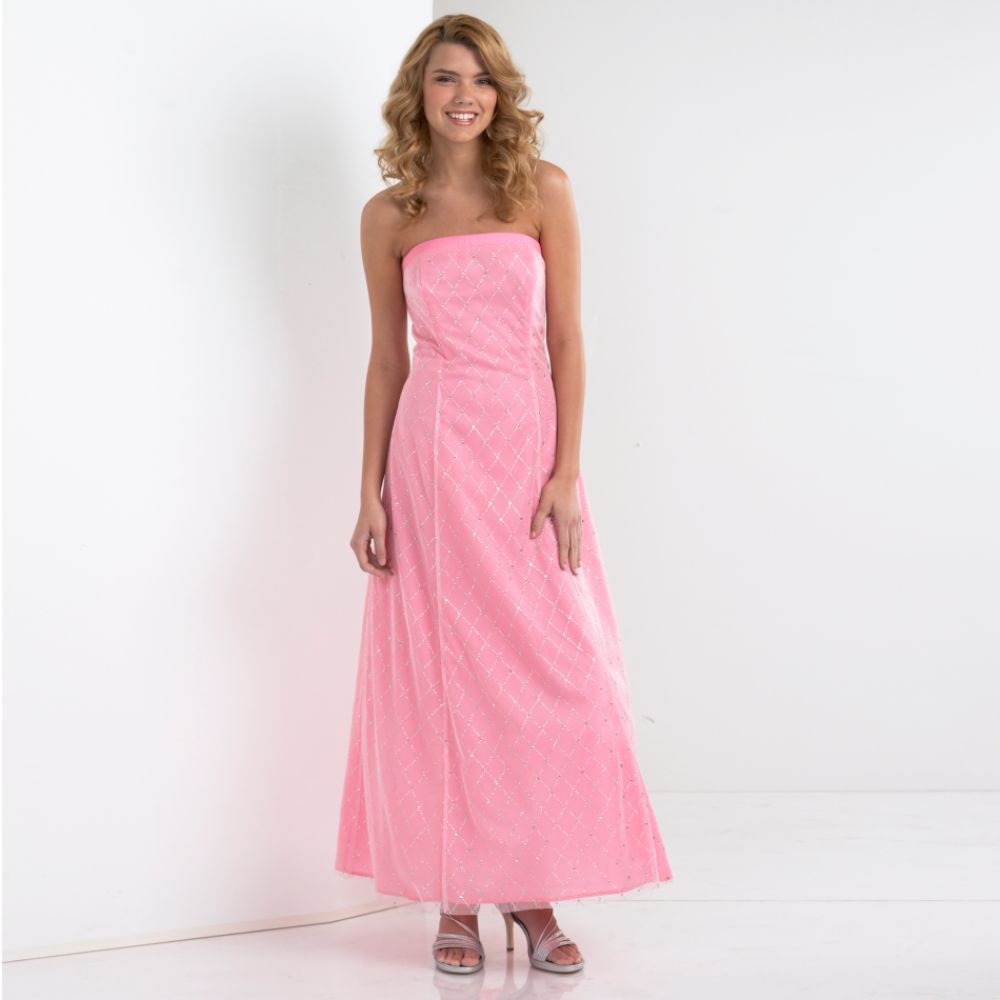 Hologram Overlay Ball Gown