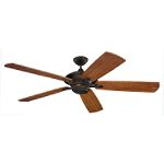 "Monte Carlo Fan Co. 60"" Cyclone Outdoor Ceiling Fan - Roman Bronze"
