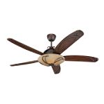 "Monte Carlo Fan Co. Chloe 66"" Ceiling Fan - Tuscan Bronze"

