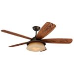 Monte Carlo Fan Co Landover 52 IndoorOutdoor Ceiling Fan Roman Bronze