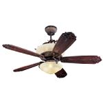 "Monte Carlo Fan Co. Royal Danube 60"" Ceiling Fan - Tuscan Bronze"
