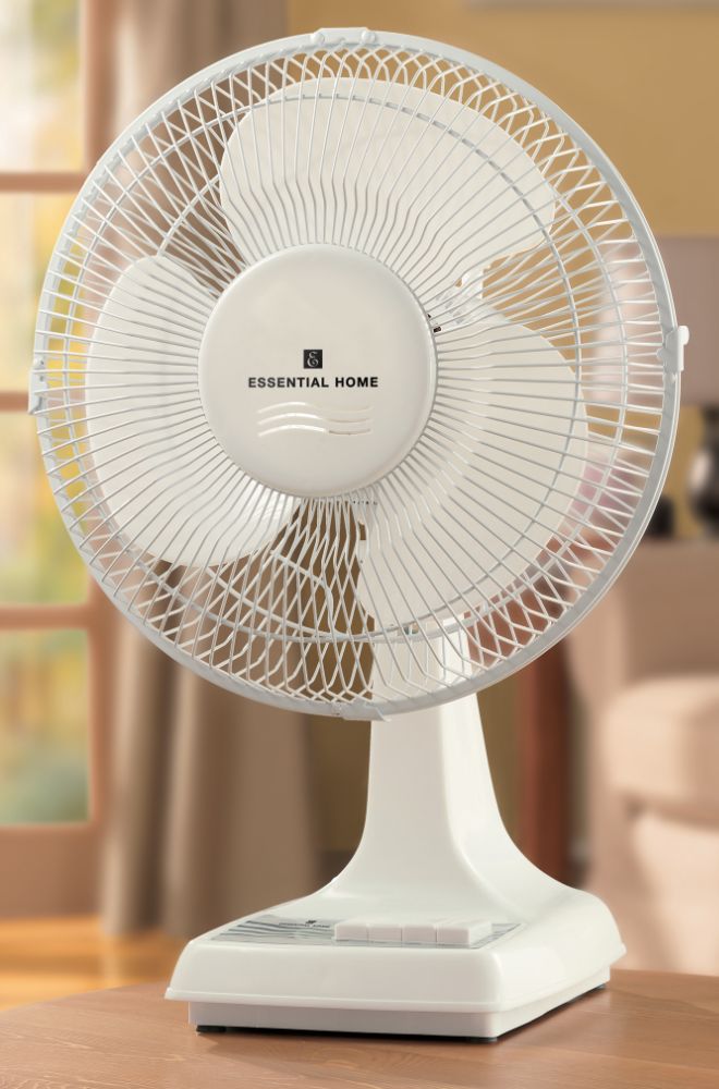 Essential Home 12 in. Oscillating Table Fan