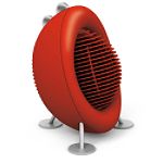 Swizz Style, MAX fan heater, red
