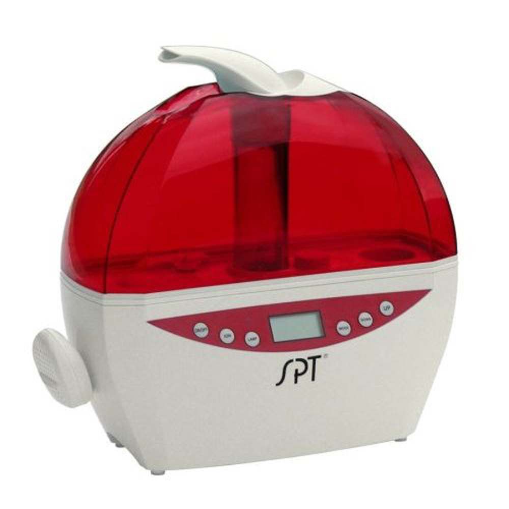 Sunpentown Digital Ultrasonic Humidifier with Hygrostat Sensor RED